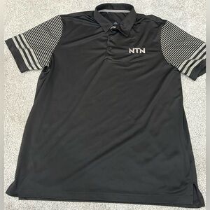 Men's Black Polo Shirt - Adidas Shirt - NTN Shirt - Men's Shirt - adidas
